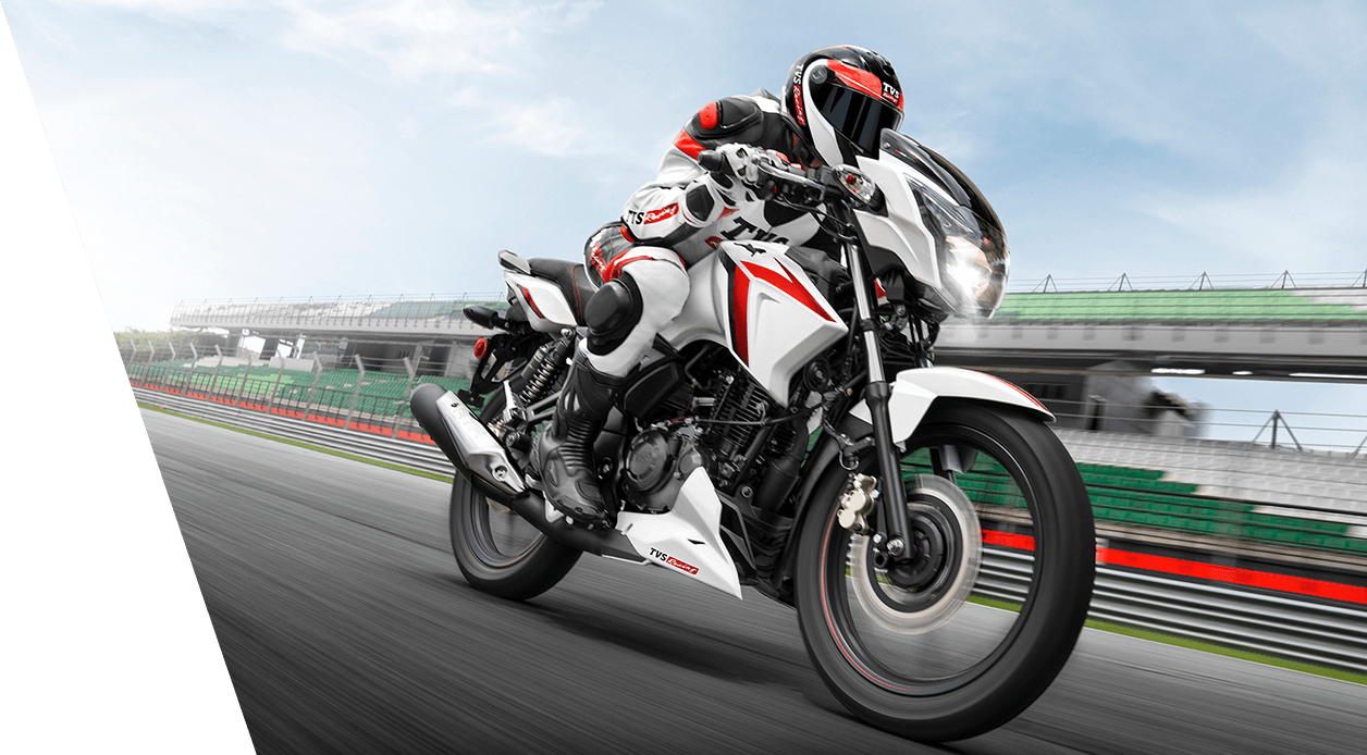 Apache Rtr 180 2v Bs6 White Colour